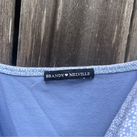 Brandy Melville Blue Floral Amara Dress - Picture 4 of 9